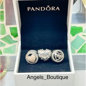 New 3 Piece Pandora Charm Bundle